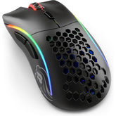 Glorious Model D Wireless Gaming Mouse 69g Superlight, Lag Free 2.4ghz Wireless, Up To 71 Hour Battery, Rgb, Bamf Sensor, Ergonomic, 6 Buttons Matte Black - CompuMe